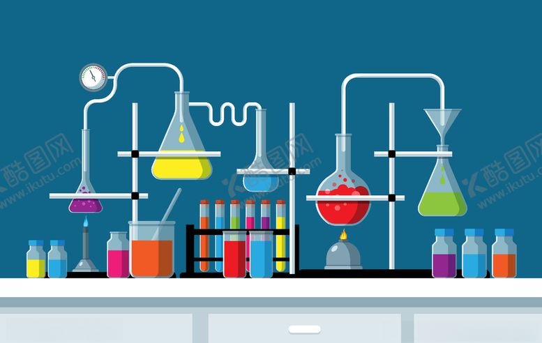 编号：77735009112345431556【酷图网】源文件下载-矢量科学实验器材