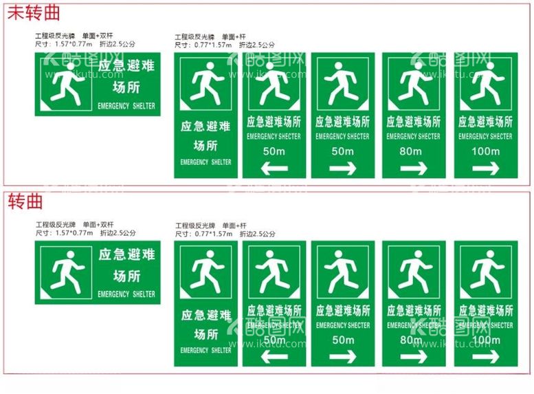 编号：11401903171444292531【酷图网】源文件下载-社区应急避难导向牌