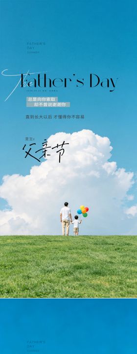 夏至父亲节系列海报