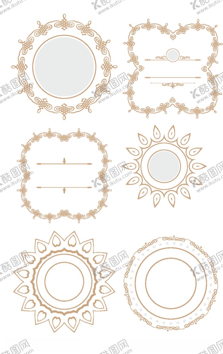 编号：30339109281636208144【酷图网】源文件下载-传统花纹边框