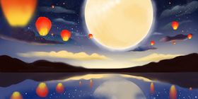中秋节日活动复古海报素材