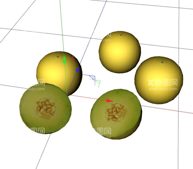 编号：38977710230124562595【酷图网】源文件下载-C4D模型水果