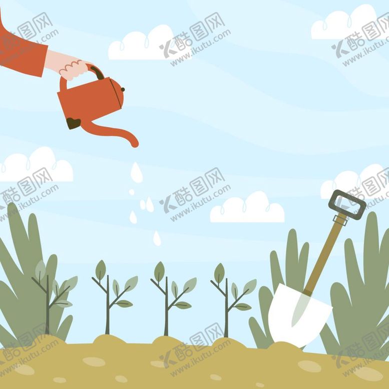 编号：71541812020316588138【酷图网】源文件下载-方形植树节海报