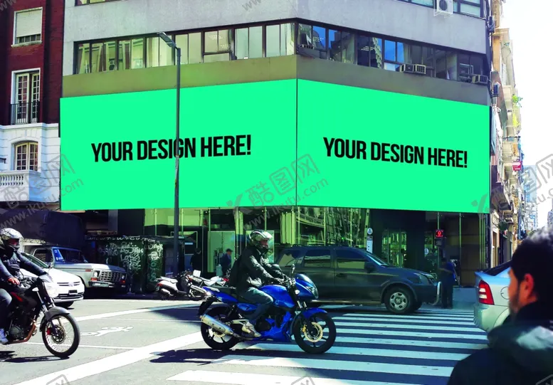 编号：18926409151304104724【酷图网】源文件下载-户外大屏广告展示样机