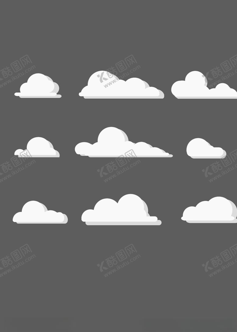 编号：63632810070907096935【酷图网】源文件下载-云素材云贴纸漂浮对话框