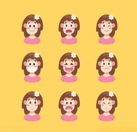 不同表情