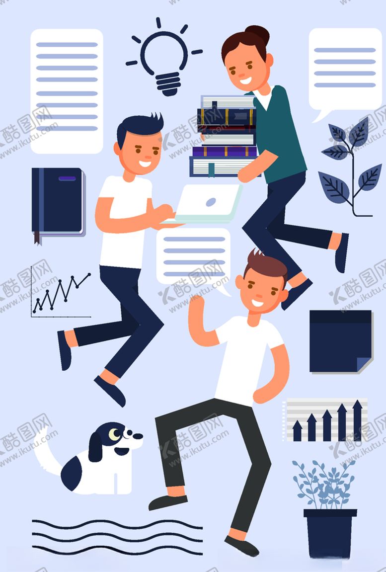 编号：91733009141927169723【酷图网】源文件下载-创意繁忙的商务人物