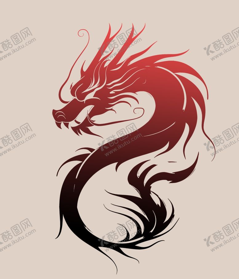 编号：91076701250616547848【酷图网】源文件下载-龙剪影