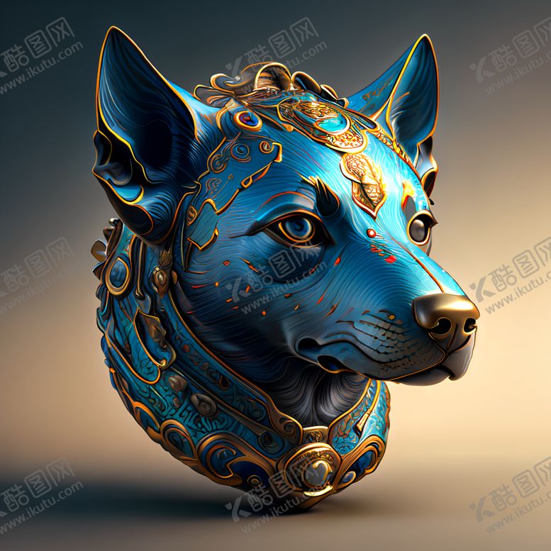 编号：10390801251421295983【酷图网】源文件下载-十二生肖狗插画