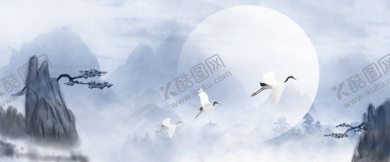 编号：63126207040258172398【酷图网】源文件下载-水墨风背景