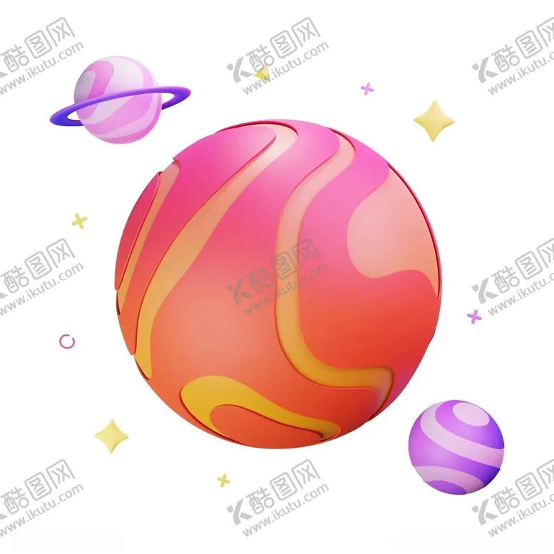 编号：70400512050253533881【酷图网】源文件下载-C4D模型行星