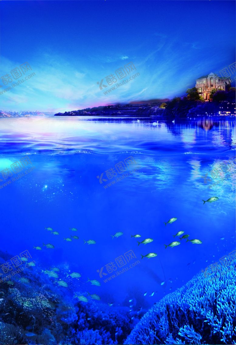 编号：32431709191833279584【酷图网】源文件下载-湖景别墅