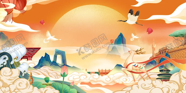 编号：60791309130759529507【酷图网】源文件下载-国潮 祥云