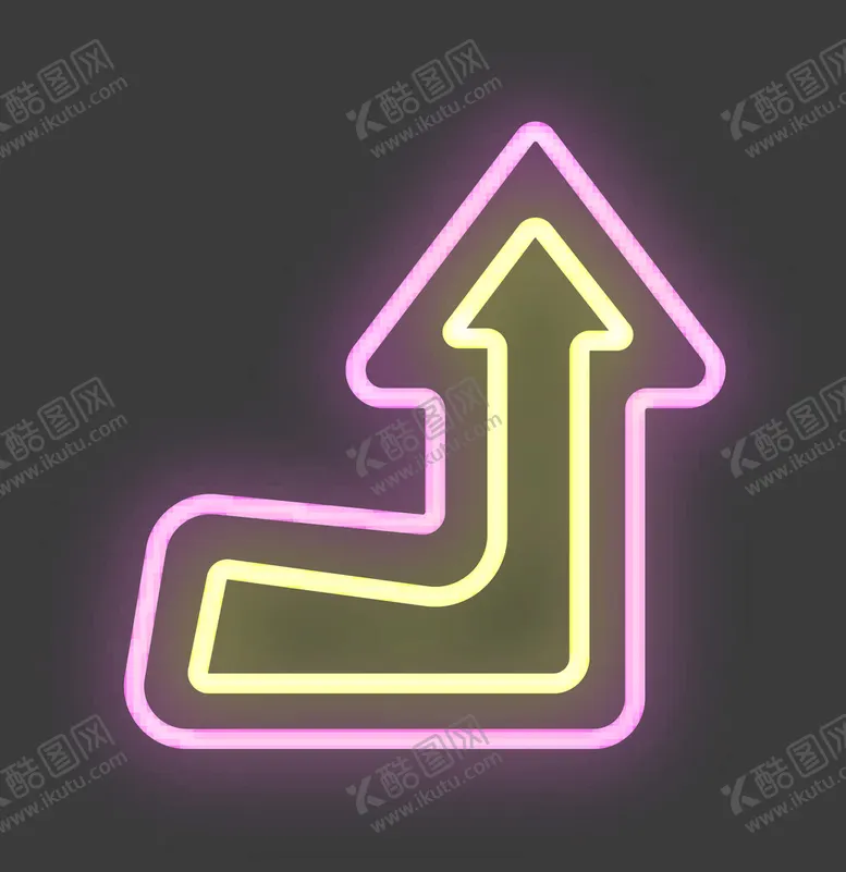 编号：02798310072113483964【酷图网】源文件下载-霓虹灯箭头