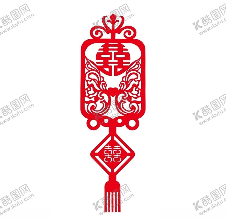编号：92869407121526585678【酷图网】源文件下载-剪纸喜字