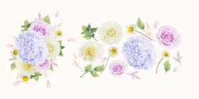 水彩花卉