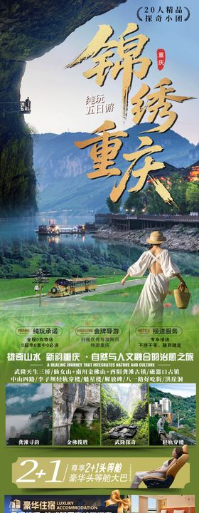 锦绣重庆旅游海报