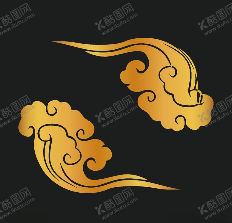 编号：33890809210448322293【酷图网】源文件下载-矢量古典祥云
