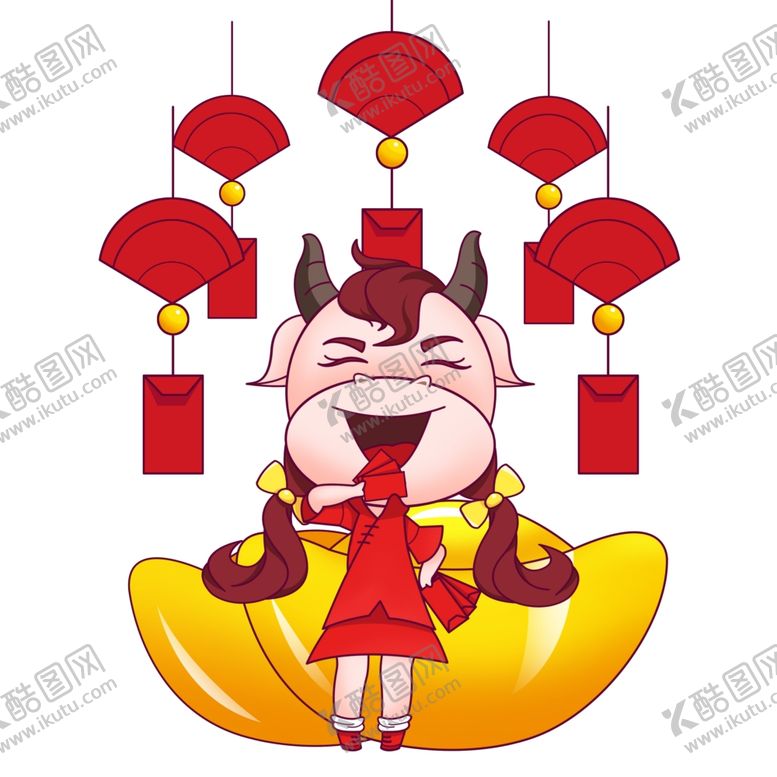 编号：48748805040638342620【酷图网】源文件下载-牛年卡通形象