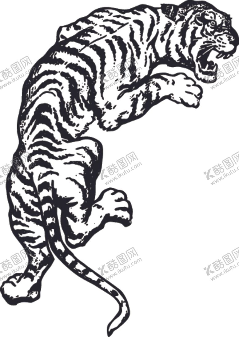 编号：73618305030218508461【酷图网】源文件下载-手绘凶猛动物
