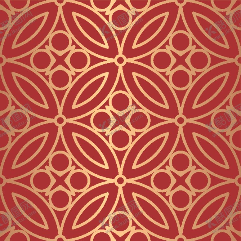 编号：92653909182326034573【酷图网】源文件下载-奢华风格的金色东方无缝图案