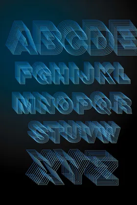 卡通字母