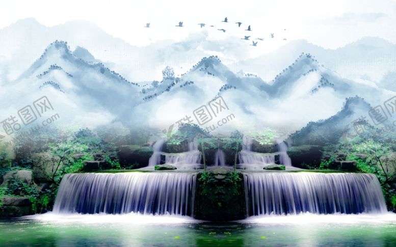 编号：46167510230453537904【酷图网】源文件下载-山水画
