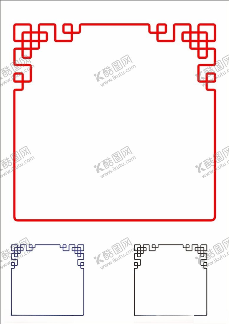 编号：40887802220032495000【酷图网】源文件下载-红色中国风边框