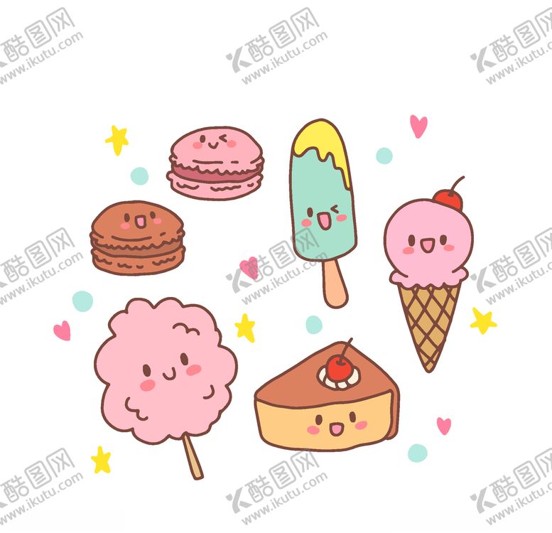 编号：37764610101634107842【酷图网】源文件下载-可爱食物