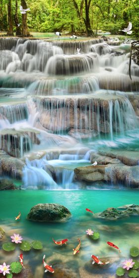 高山流水风景画玄关