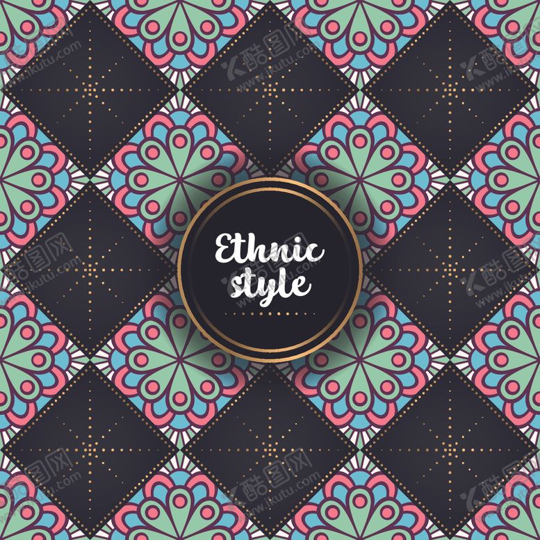 编号：72586410110952572265【酷图网】源文件下载-连续花纹