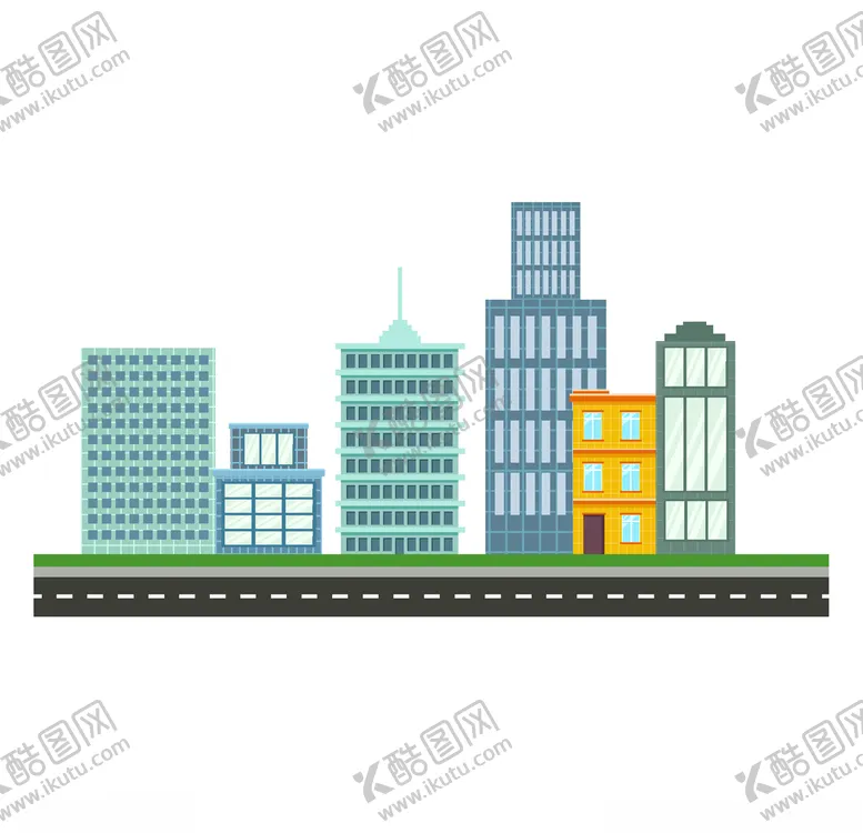 编号：10605103151930425636【酷图网】源文件下载-卡通城市公路插画