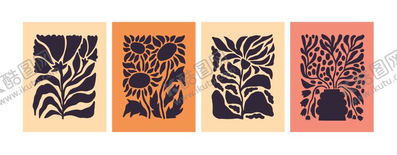 编号：86232504072005228418【酷图网】源文件下载-复古风格植物图案艺术作品