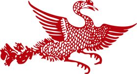 凤凰 复古 国风 插画 卡通 