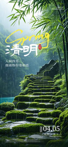 二十四节气清明海报