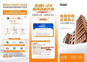 橙色商务企业官网设计模板