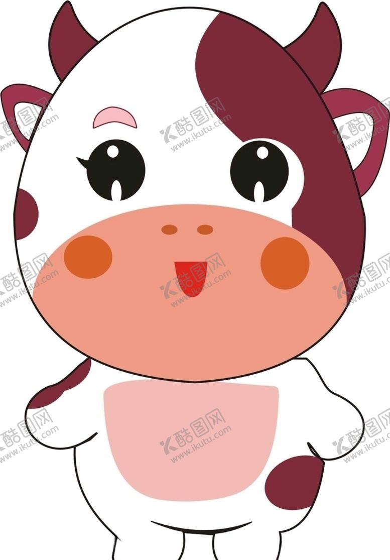 编号：97030405090214144213【酷图网】源文件下载-卡通奶牛