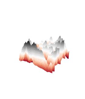 抽象山峰