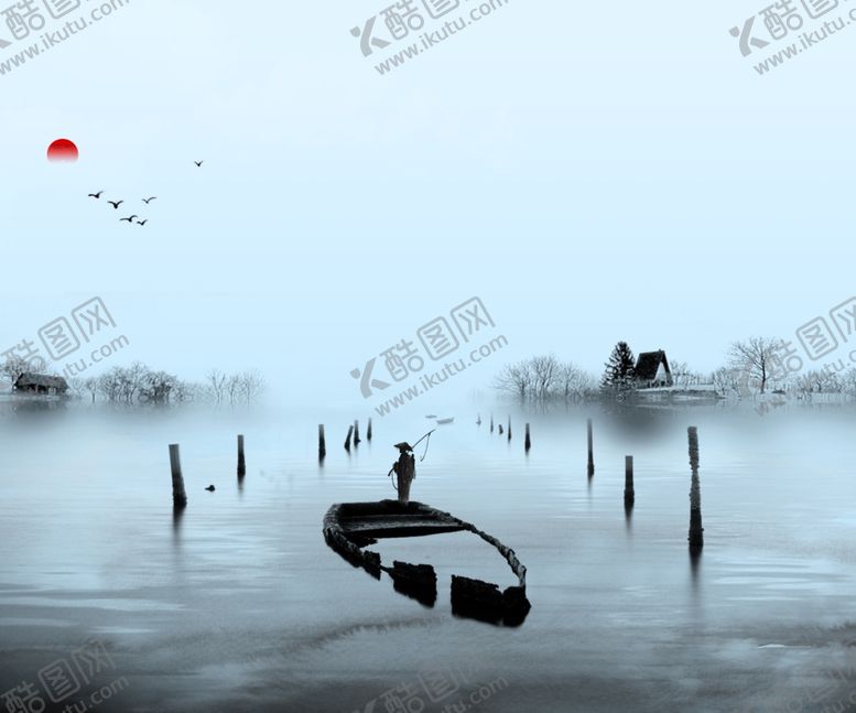 编号：80847210200541291860【酷图网】源文件下载-水墨山水