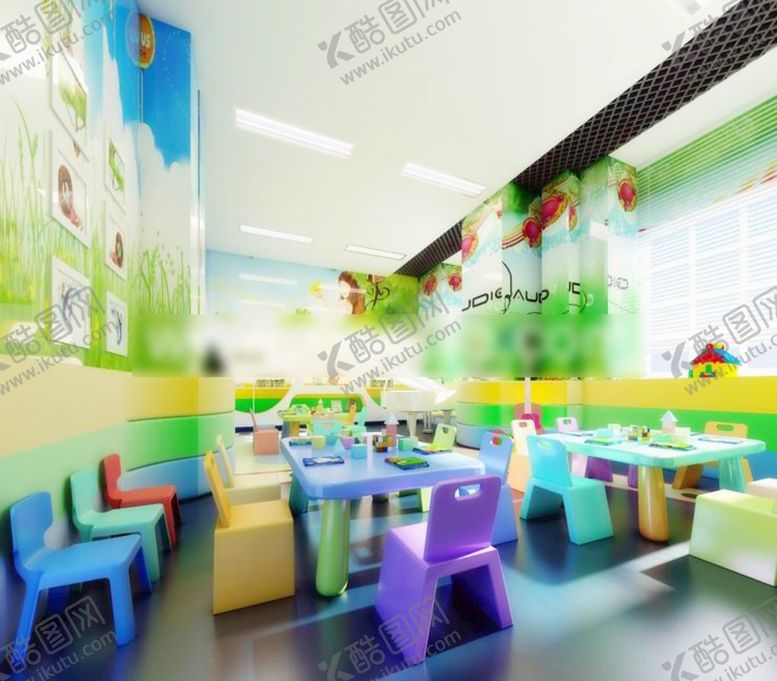 编号：12515001151331591800【酷图网】源文件下载-幼儿园才艺展示区3D设计展示