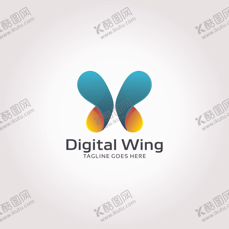 编号：18796609211215156276【酷图网】源文件下载-蝴蝶logo