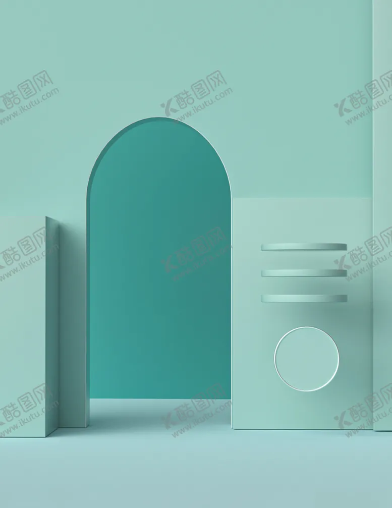 编号：16640804160029216416【酷图网】源文件下载-电商c4d立体清新蓝色海报主图