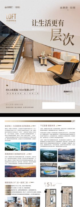 地产loft公寓单张DM宣传单