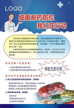 细菌药物海报