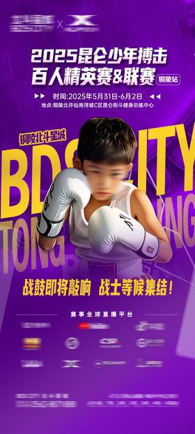 拳击赛事宣传海报