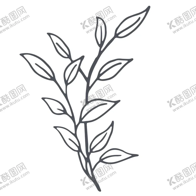 编号：14325607010035409992【酷图网】源文件下载-手绘植物
