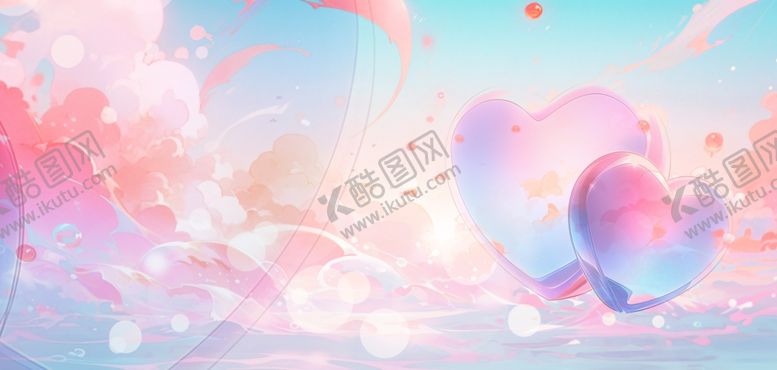 编号：31915302141844557631【酷图网】源文件下载-浪漫爱心背景