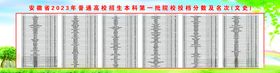 本科第一批院校投档分数及名次