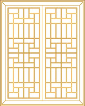 中式雕花边框