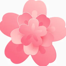 牡丹花卉标志国画工笔画